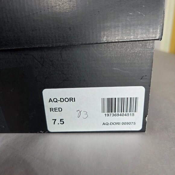 Aqua Women's Dori Red Crystal High Heeled Sandal Heels Size 7.5 - Picture 6 of 6